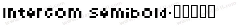 Intercom Semibold字体转换